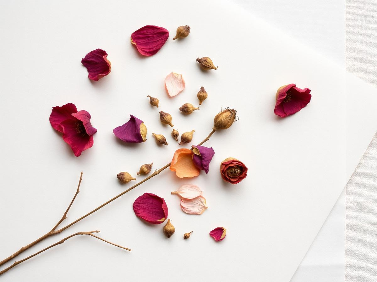 Drying petals