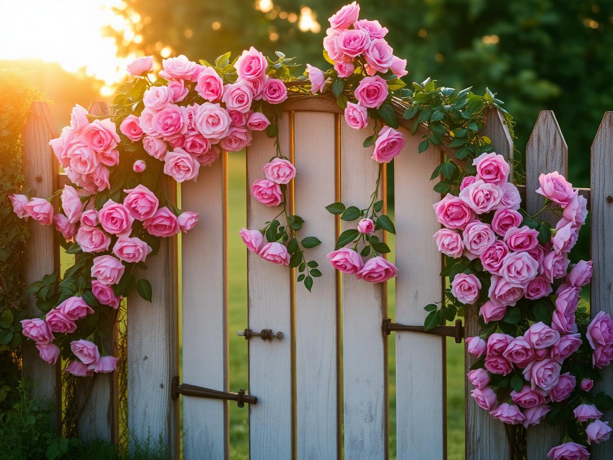 A gate in June